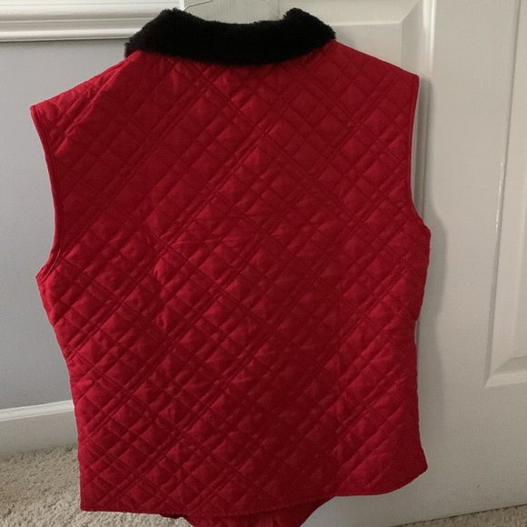 Red Faux Fur Vest - Picture 3 of 6